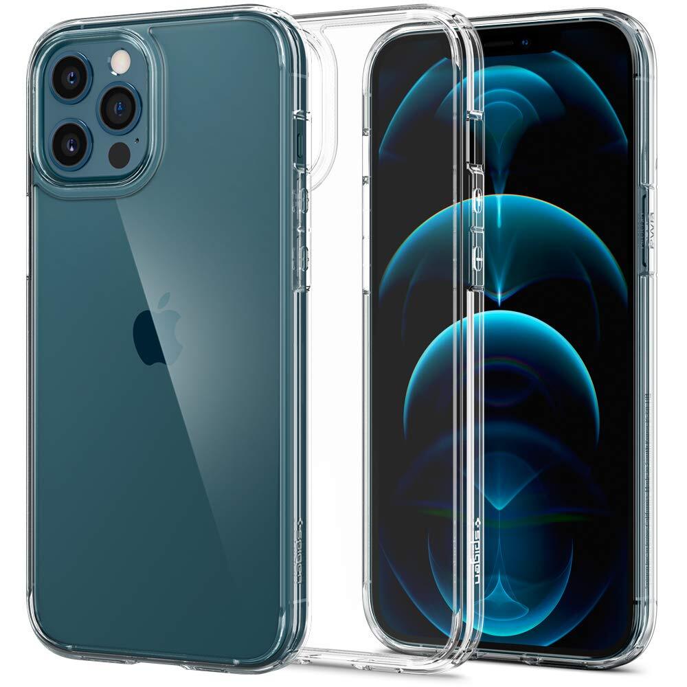 Spigen Cover Ultra Hybrid Compatibile con iPhone 12 Pro Max - Trasparente