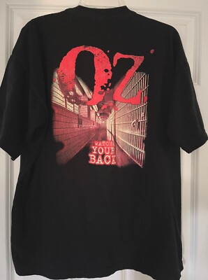 OZ 1997 Vintage Promo Shirt Watch Your Back HBO Exclusive 
