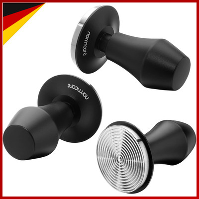 Kaffee Tamper 58,5mm Druckregulierend Aluminiumgriff Barista Zubehör