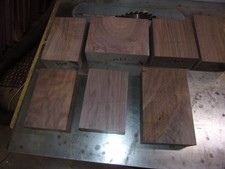 7 PC WALNUT LUMBER WOOD AIR DRIED BOARD LOT F84F CARVING BLOCKS FLAT