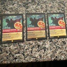 Disney Lorcana The Headless Horseman 5/204 1 Cold Foil x2non foil great cond.