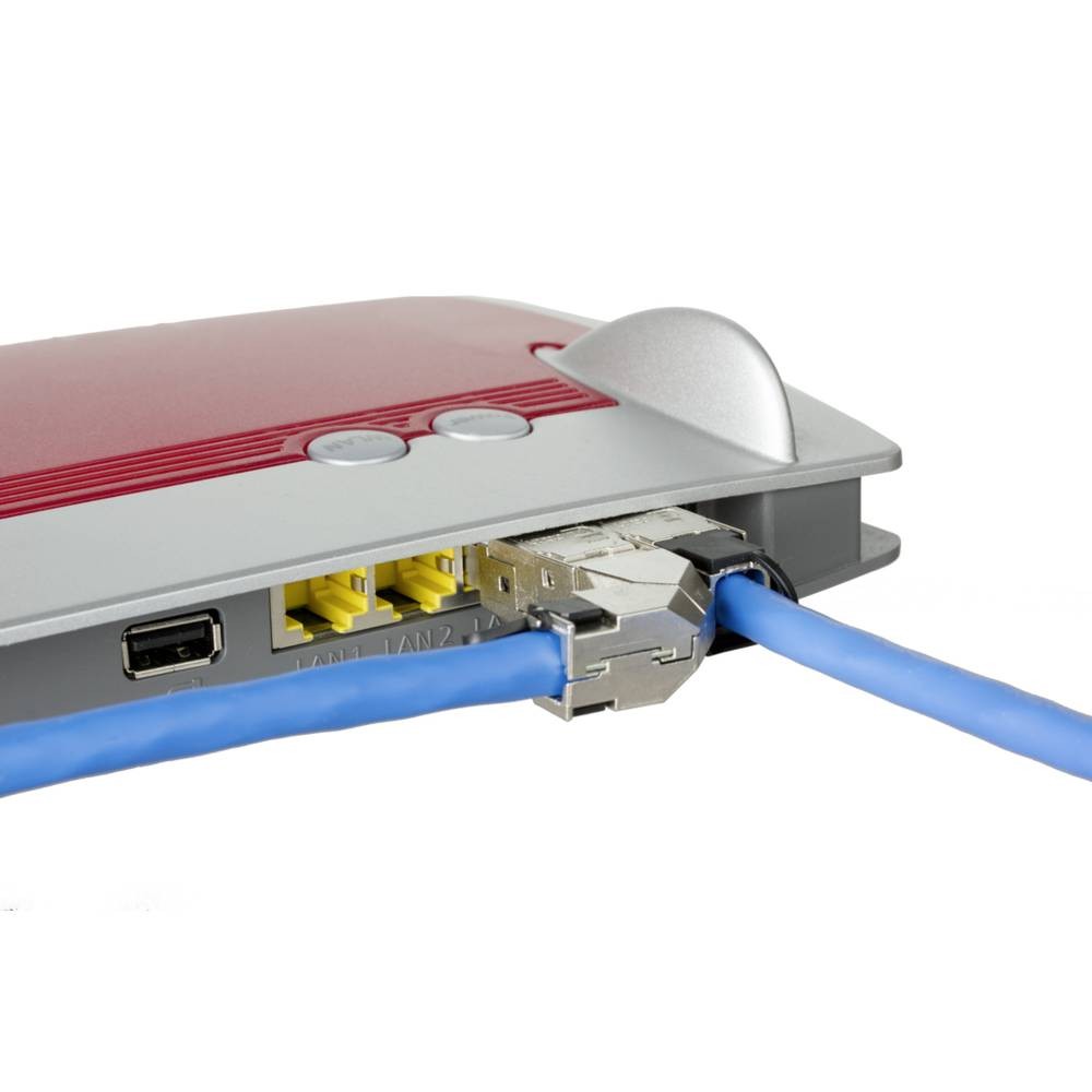 Fiche RJ45 Cat6A Metz Connect 130E405032-E connecteur mâle de terrain