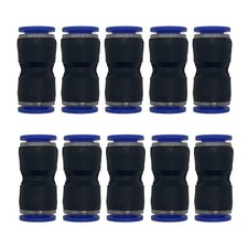 zjxed 10mm OD x 10mm OD Pneumatic quick Connector Push to Connect fittings Strai