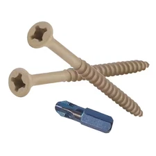 #9 2-1/2 In. Phillips-Square Flat-Head Wood Deck Screws (5 Lb.-Pack)