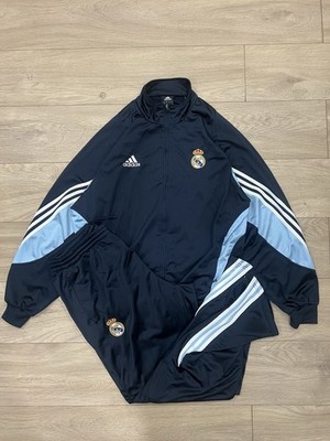 Real Madrid 2003/2004 Adidas Tracksuit Jacket Pants Football