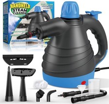 Handheld Steam Cleaner 1050W, 450ml Tank, 135°C, 15min Steam, Floors & Grout