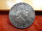 1952 United States 90% Silver Franklin Half Dollar 50c - No Reserve