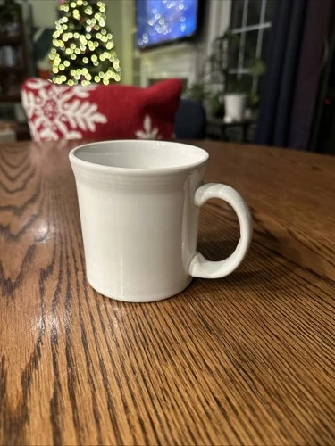 Fiestaware White Large Handle Coffee Mug Cup