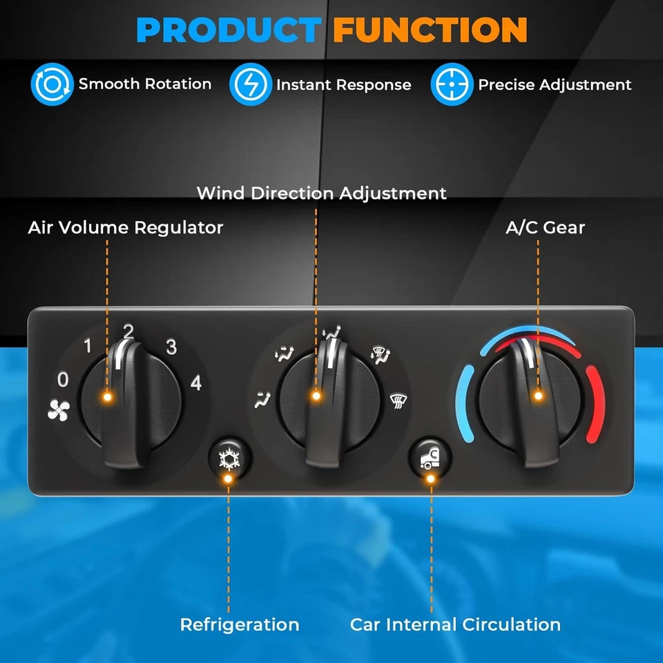 Panel de módulo de control climático de aire acondicionado para Peterbilt 385 386 2006-2015 NUEVO Q21-6012 Foto 4 de 4