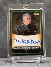 Christopher Walken 2024 Topps Chrome Dune #A-CW Arteides Green Prism Auto /99 SP