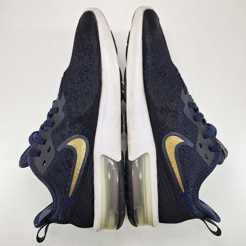 Nike Air Max Sequent 4 Black (Blue) Gold White Shoes AO4486-003 Women's Size 8 - Picture 10 of 14