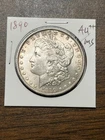 1890 Morgan silver dollar MS/AU+++ slightly toned on reverse GENUINEGUARANTEE