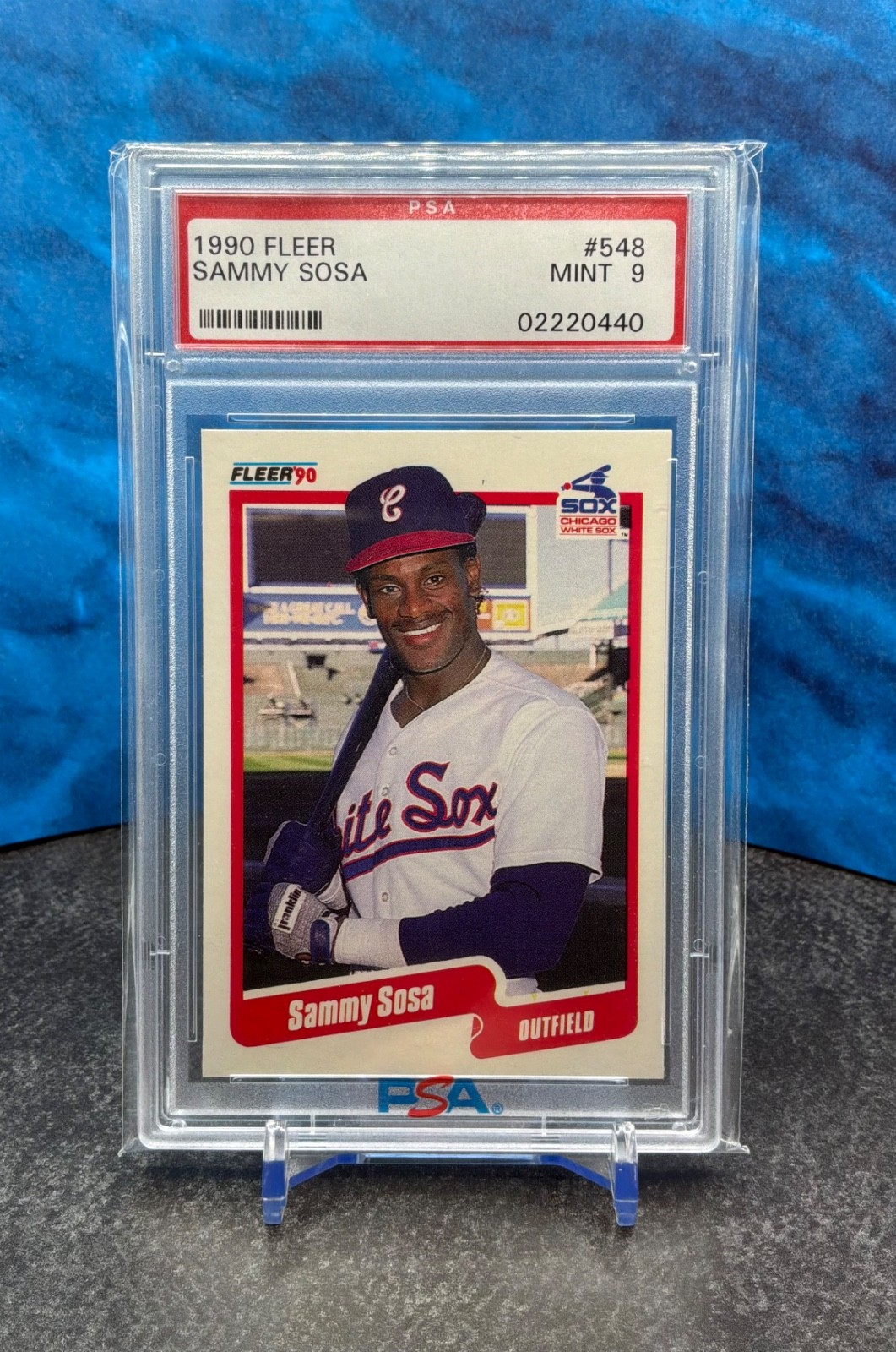 1990 Fleer SAMMY SOSA ard (#300) PSA 7 Graded NM Yankees -