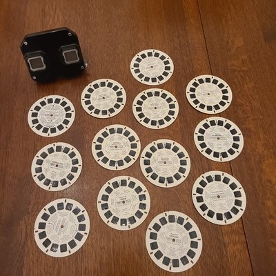 Vintage Sawyer's View-Master 3D Viewer with 13 Reels World Cities Parks