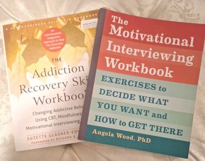 Lot Of 2The Addiction Recovery Skills Workbook & Motivational Interviewing WB 