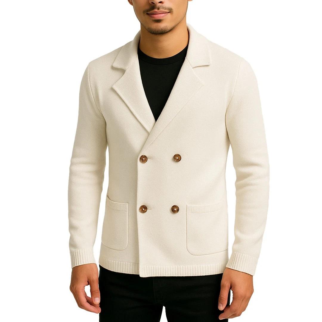 Slim Fit Cardigan Uomo Slim Elegante - Giacca Con Bottoni In Cotone Per Autunno E Inverno Cardigan Uomo Cotone