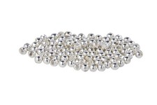 JUIFUTIME Tungsten Slotted Fly Tying Beads 4.0mm Black Nickel 100pcs