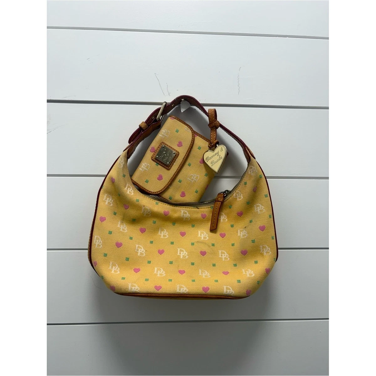 ⭐️未使用⭐️Dooney&Bourke レザーケース/イエロー/ヴィンテージ Dooney & Bourke Shoulder Bag Yellow Bags & Handbags for Women for