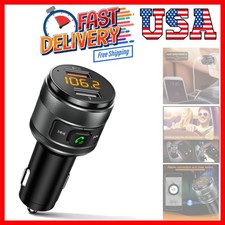 Bluetooth 5.3 FM Transmitter for Car, 3.0 Wireless Bluetooth FM Radio Adapter...