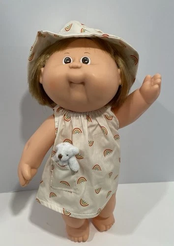 1987 Cabbage Patch Kids Splashin’ Kids HM20 Girl Bath Doll Brown Hair & Eyes