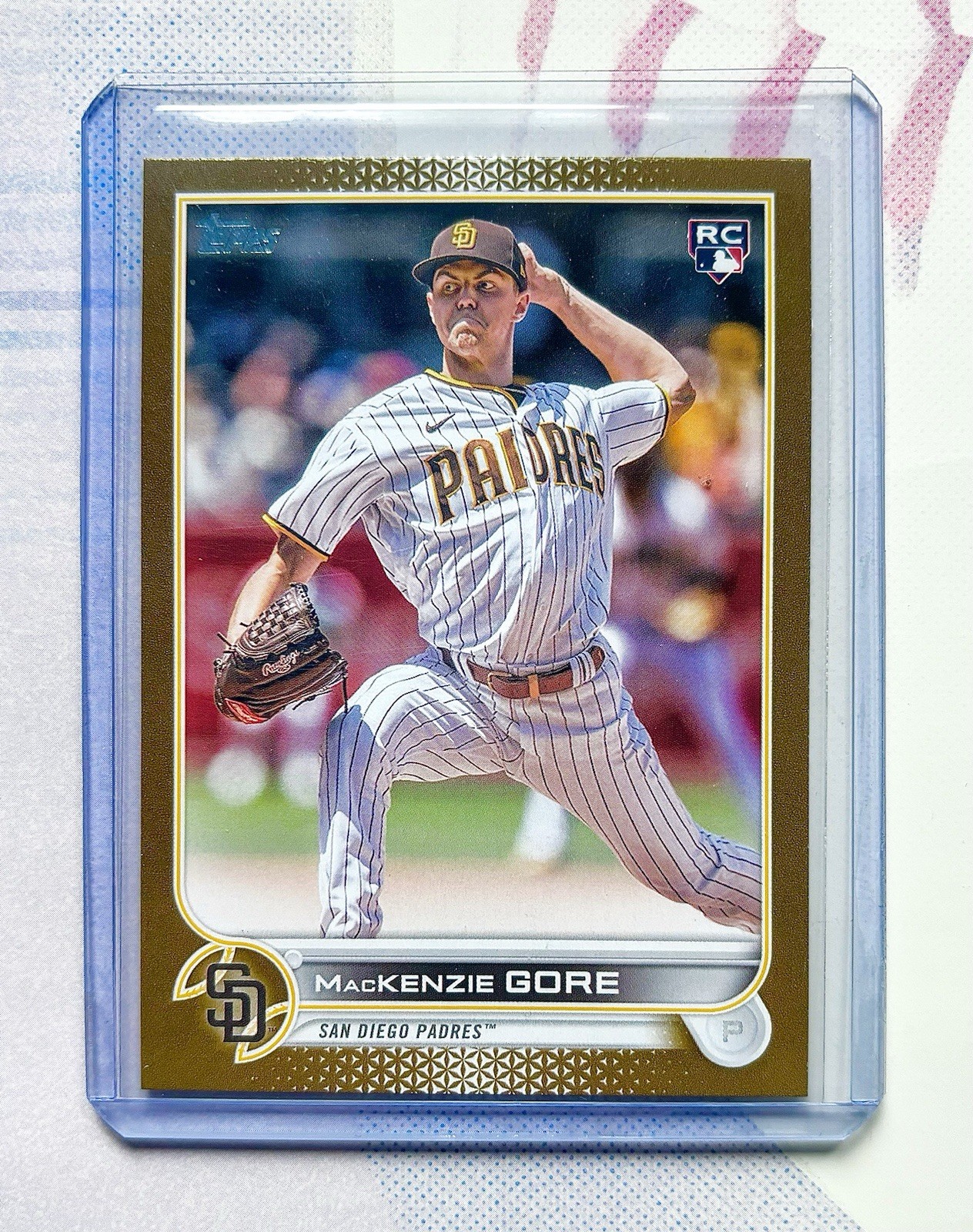 2022 Topps Update Series - Mackenzie Gore #US81 Gold /2022 (RC)
