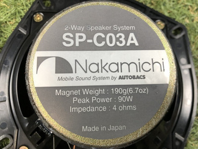 Nakamichi Sp-C03A Co-Axial 2Way 16Cm Speaker Audio System Nakamichi Sp-C03A Co-Axial 2Way 16Cm Speaker Audio System