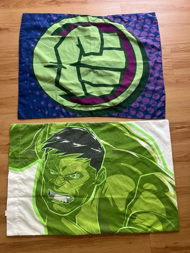 2 Pillow Case Avengers Hulk The Incredible Hulk Glow in The Dark Reversible