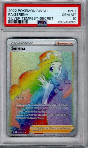 Serena (Secret) 207/195 Swsh12: Sword & Shield - Silver Tempest Holo PSA 10
