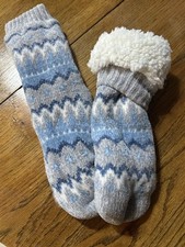 Blue Long Warm Winter Socks