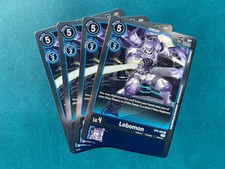 Lobomon BT4-025 Playset Resurgence Booster Foil Digimon Card Game x4