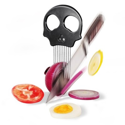 Lovfult Stainless Steel Onion Cutter   Multi-Function Vegetable Space Grey