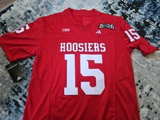 New Fernando Mendoza Indiana Hoosiers Champions Jersey, Large Stitched