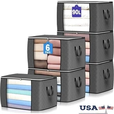 Large Capacity Storage Bag Portable Foldable Clothes Organizer Under Bed New