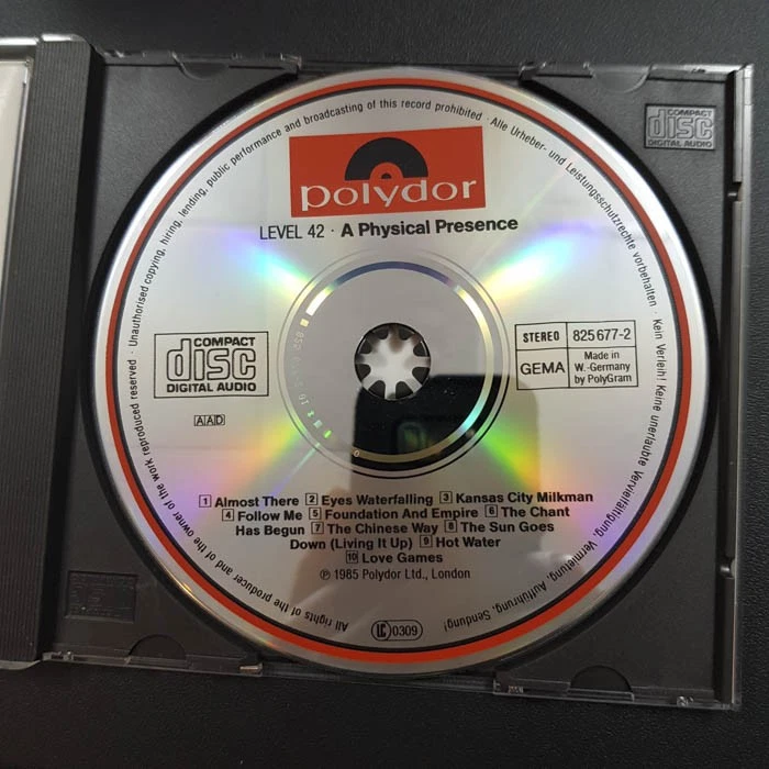 LEVEL 42 A Physical Presence WGER POLY EX/EX(CD) - Bild 3 von 4