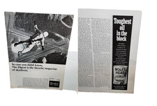 1969 Readers Digest Skydiver Print Ad and Wolfs Head Motor Oil Ad