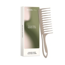 Large Wide Tooth Comb for Curls, Detangling Wet Large, Light Grey