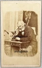 CDV SUPERB MICROSCOPE SCIENTIFIC INSTRUMENT SCIENTIST VICTORIAN ANTIQUE PHOTO