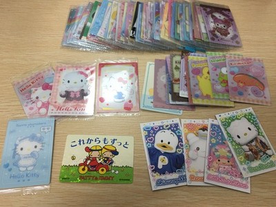 Sanrio Characters Wafer hello kitty card 74 cards lot set Japan UNOPENED