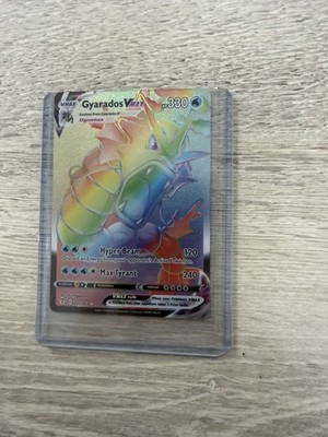 Pokémon Karte Gyarados VMAX 207/203 Rainbow Secret Rare Evolving Skies