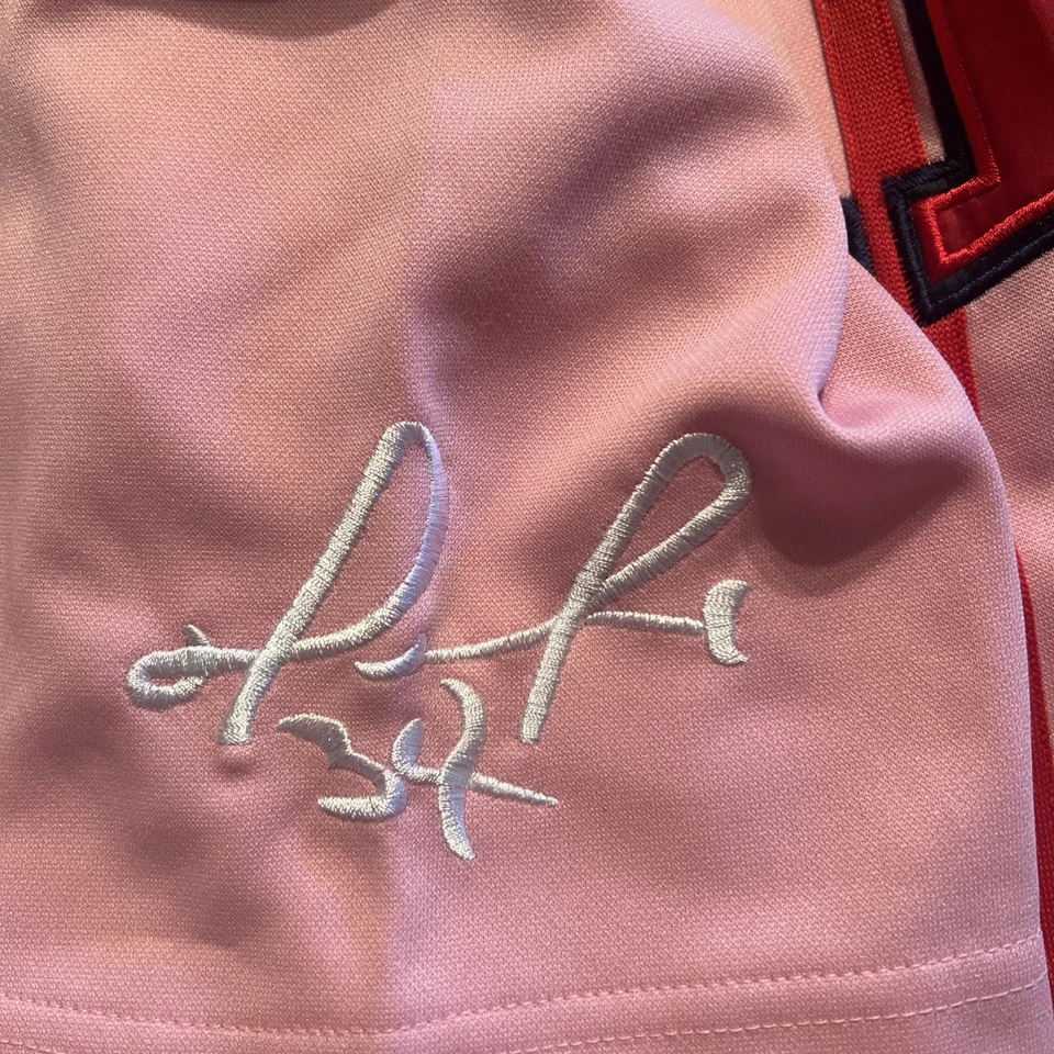 NWT MLB DAVID ORTIZ PAPI JERSEY WOMEN’S M (7-8) - Image 4 of 4