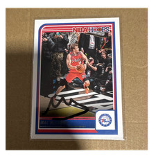 Panini 2023-24 NBA Hoops Mac McClung #48 Autographed Philadelphia 76ers Card