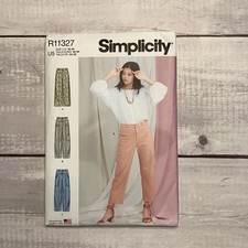 Simplicity 11327 Sewing Pattern Cropped Ankle Pants Misses Size 16-24 New UNCUT