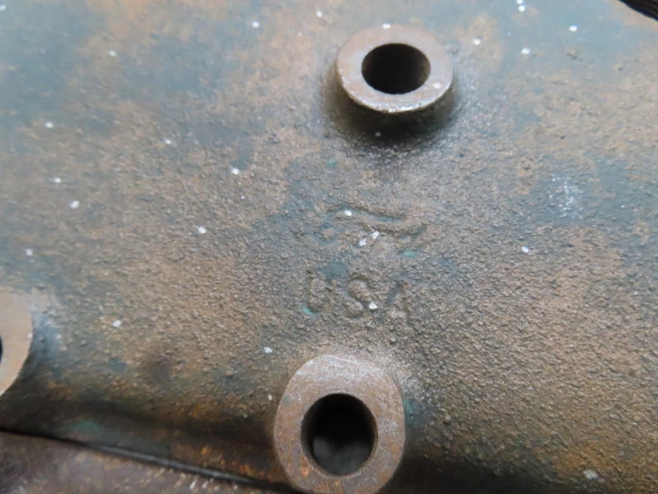 FORD V8 1937-1938 21 TACOS CABEZA PLANA MOTOR CULATAS DE CILINDRO DE COLECCIÓN ORIGINAL 77-6050-A Foto 2 de 4