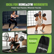 Squat Wedge Block 2 Pcs Non-Slip Wooden Heel Elevation Weightlifting Training