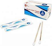 Dynarex Tipped Applicators Tip/Wood Shaft Highly Absorb 6" 2 per Pouch, 4305
