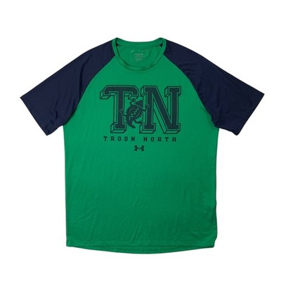Troon North Golf Club Shirt Mens L Large Clover Navy Under Armour Tech Tee