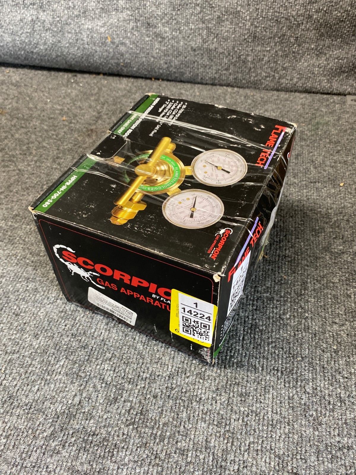 Flame Tech High-Pressure Piston Regulator for Nitrogen & Argon Gases