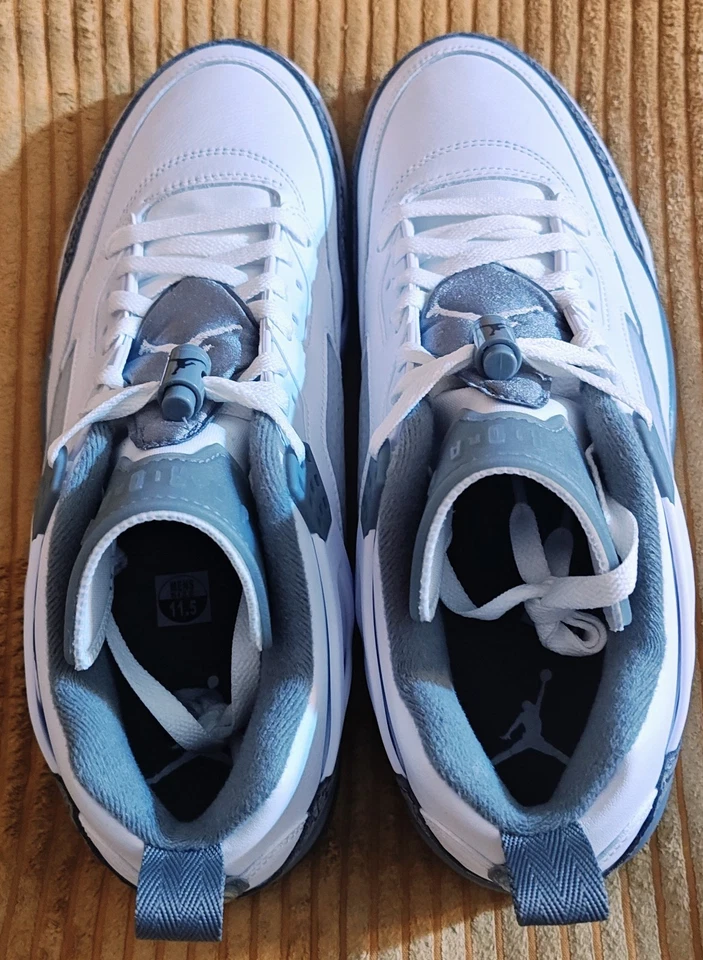 Air Jordan Spizike baixo branco cinza frio antracite cinza lobo FQ1759-102 masculino 11.5 - Imagem 3 de 4