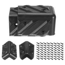 16 Pcs Speaker Corners Protector 48x48x80mm Plastic Edge with 64 Pcs Screw