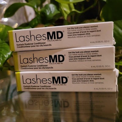 3 LashesMD Eyelash Eyebrow Conditioner Moisturizer Growth Serum Long Full Lashes